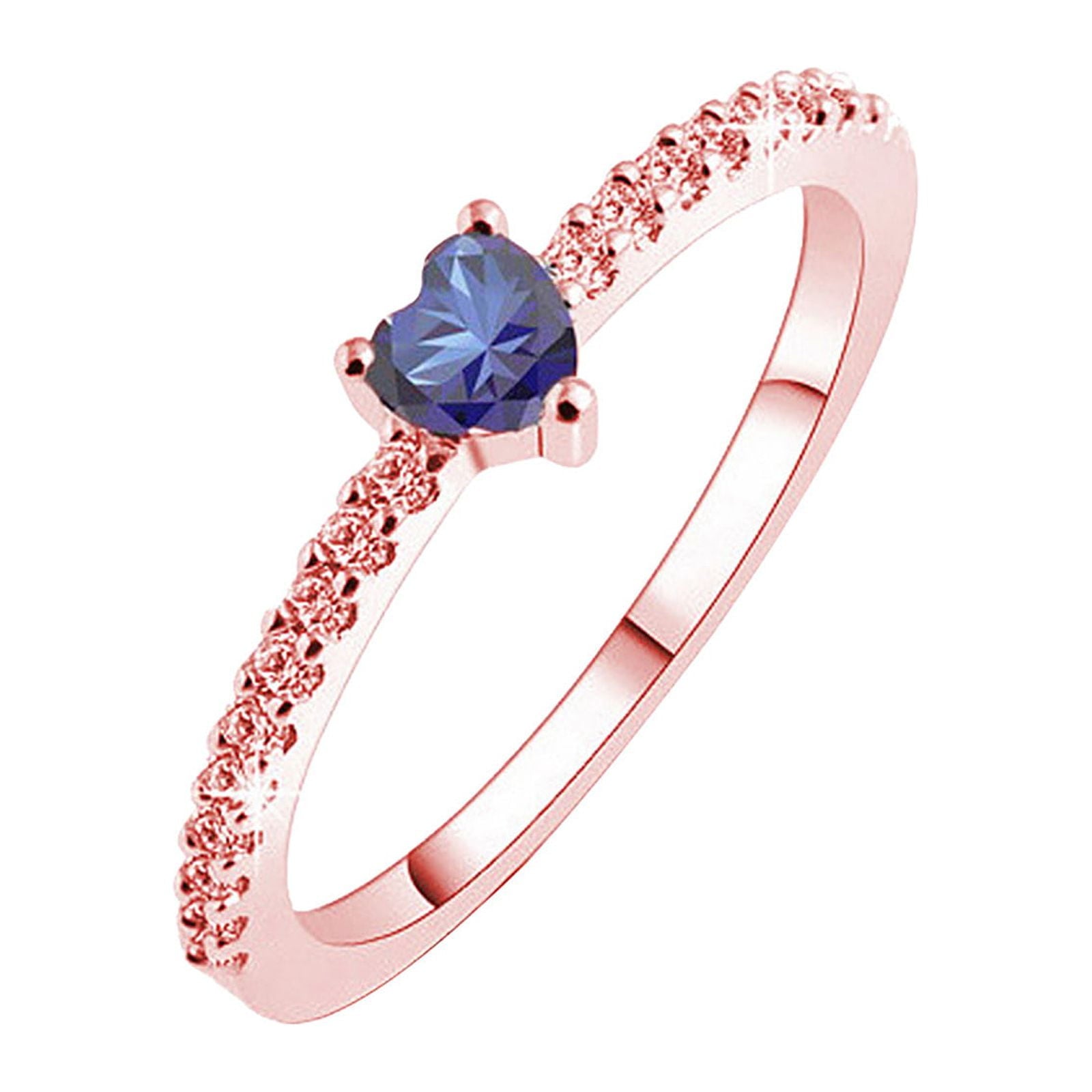 Rings for Women Full Diamond Love Imitation Zircon Ring for Womens and Jewelry Gifts Valentine's Day Gifts Clearance